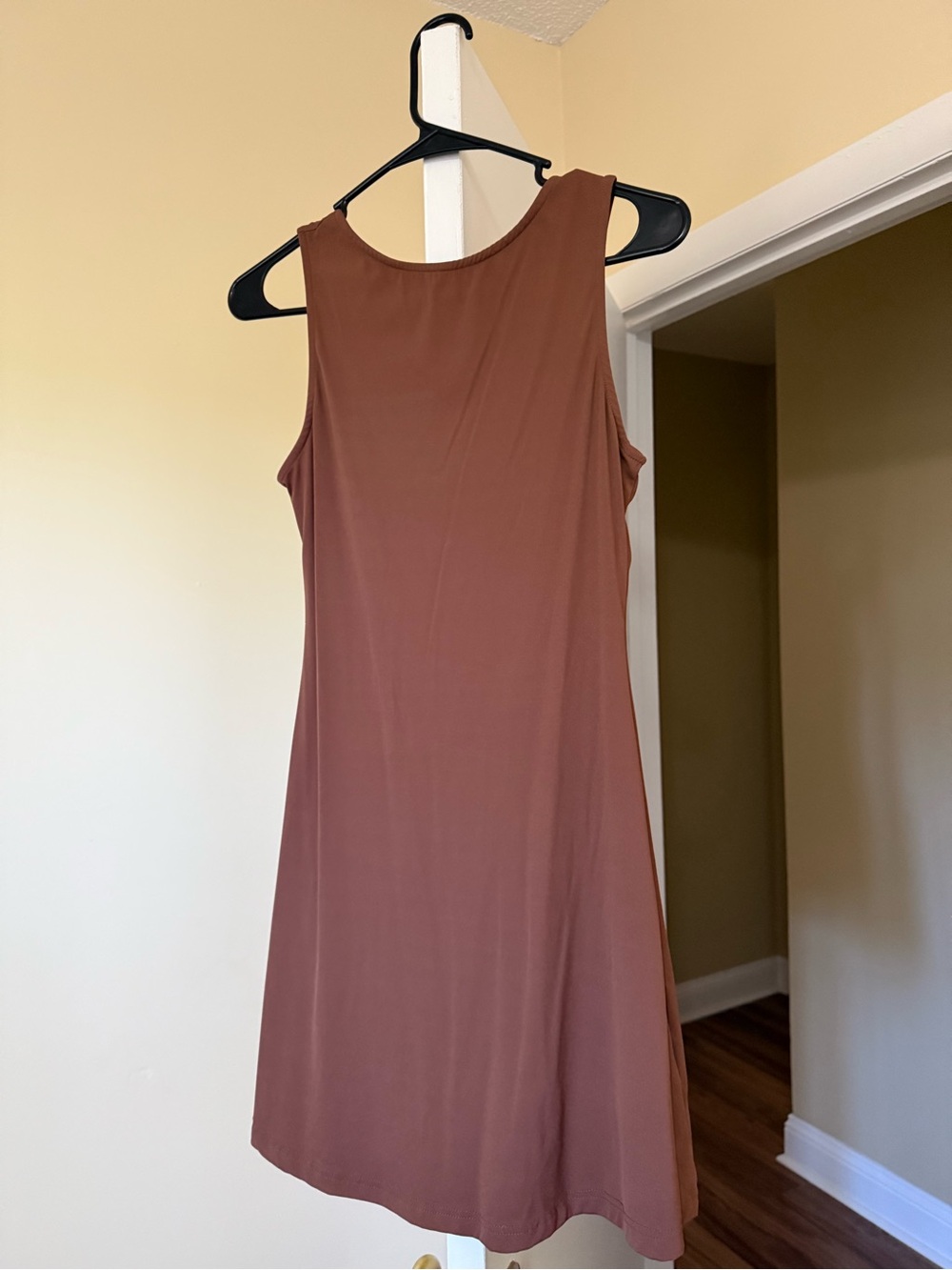 Sleeveless Brown A-Line Women's Dress